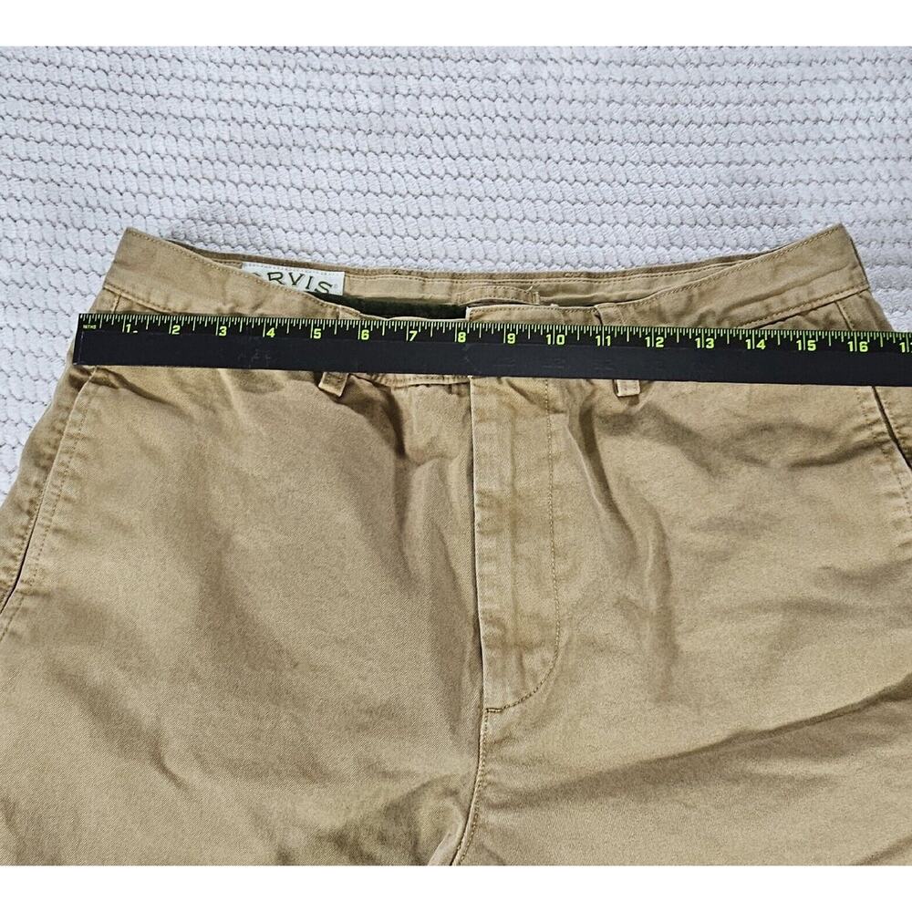 Orvis Pants Mens Size 34 Flat Front Khaki Work Wear Casual - Picture 4 of 9